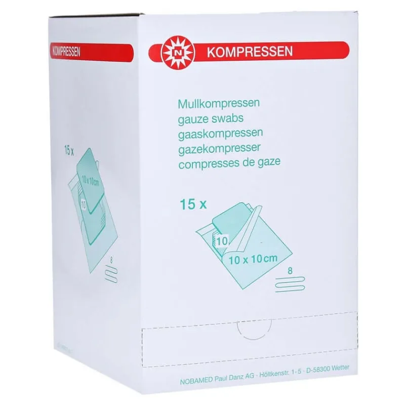 Comprese 10x10 cm sterile de 8 ori 15X10 buc. — preț și oferte