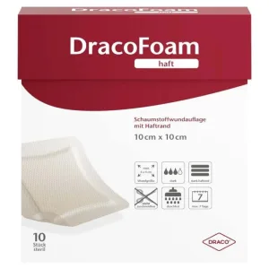 Dracofoam Pansament cu spumă adezivă pentru plăgi 10x1 10 buc