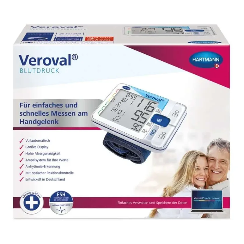 Monitor de tensiune arterială pentru încheietura mâinii Veroval 1 buc — preț și oferte