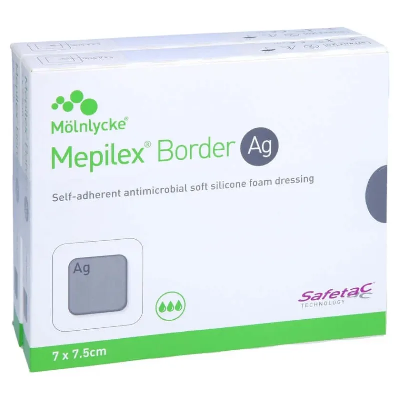 Pansament din spumă Mepilex Border Ag 7x7,5 cm st 10 buc — preț și oferte