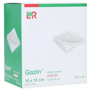 Comprese de tifon Gazin 10x10 cm sterile 8x25X2 buc