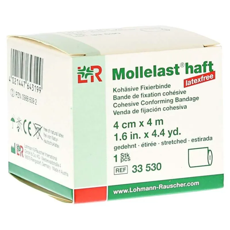 Bandaj adeziv Mollelast fără latex 4 cmx4 m 1 buc — preț și oferte