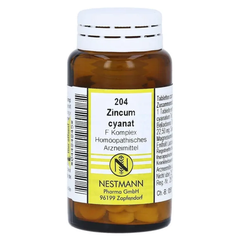 Zincum Cyanatum F Complex No.204 Tabletă 120 St — preț și oferte
