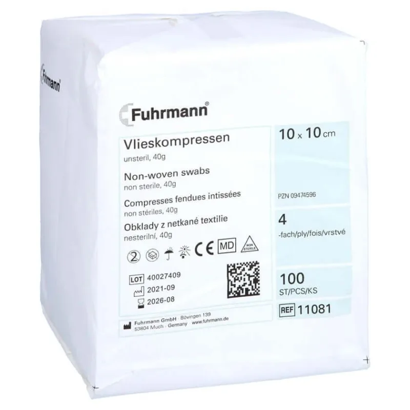 Comprese nețesute nesterile 10x10 cm 4 straturi 100 buc. — preț și oferte