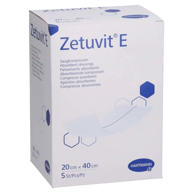 Tampoane absorbante Zetuvit E sterile 20x40 cm 5 buc. — preț și oferte