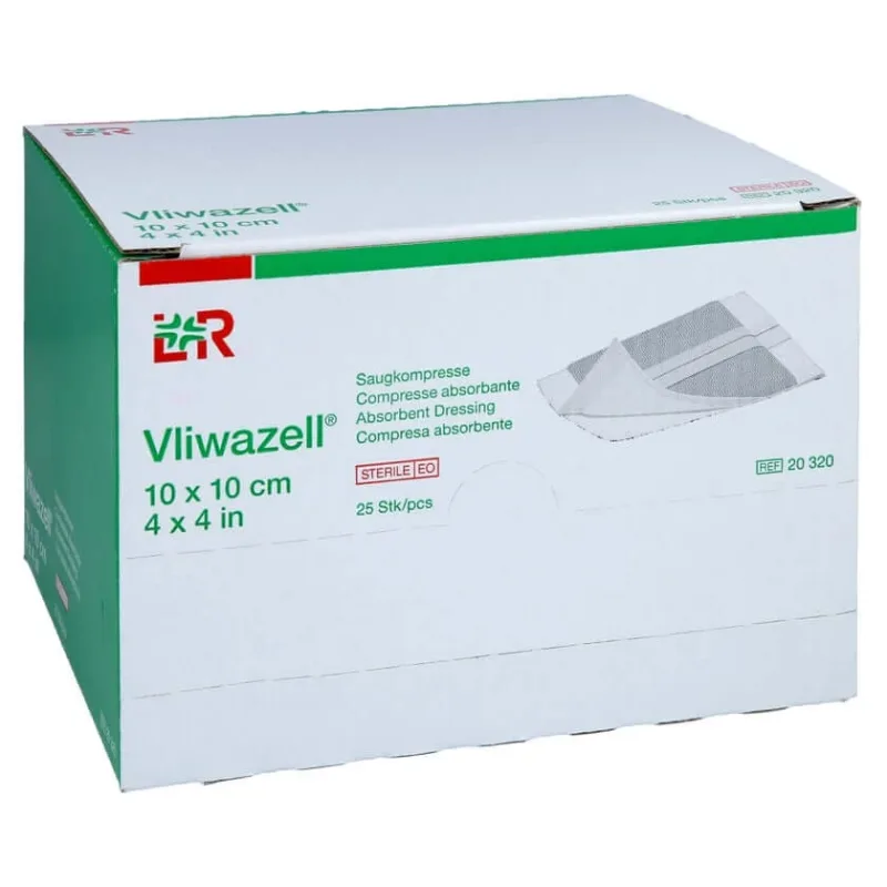 Vliwazell tampoane absorbante sterile 10x10 cm 25 buc. — preț și oferte