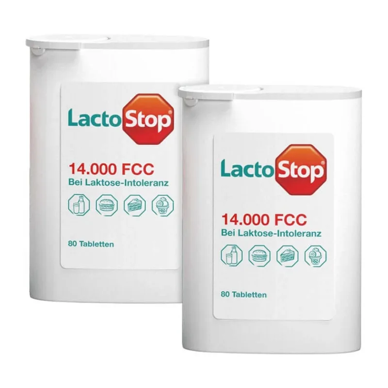 Lactostop 14.000 FCC Tablete 2-Pack 2X80 St — preț și oferte