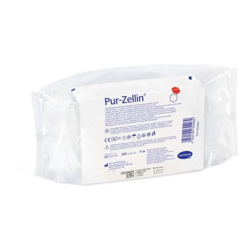Tampoane Hartmann Pur-Zellin 500 bucăți 4 cm x 5 cm cu germeni reduși 500 buc. — preț și oferte