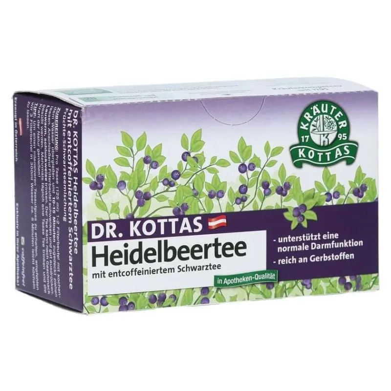 Dr.kottas Blueberry ceai filtru sac 20 capsule — preț și oferte