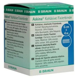 Askina Bandaj de fixare coeziv 6 cmx4 m 1 buc