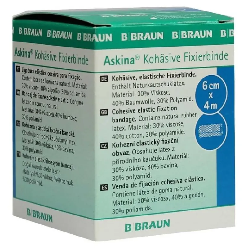 Askina Bandaj de fixare coeziv 6 cmx4 m 1 buc — preț și oferte