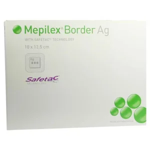 Pansament din spumă Mepilex Border Ag 10x12.5 cm 5 buc.