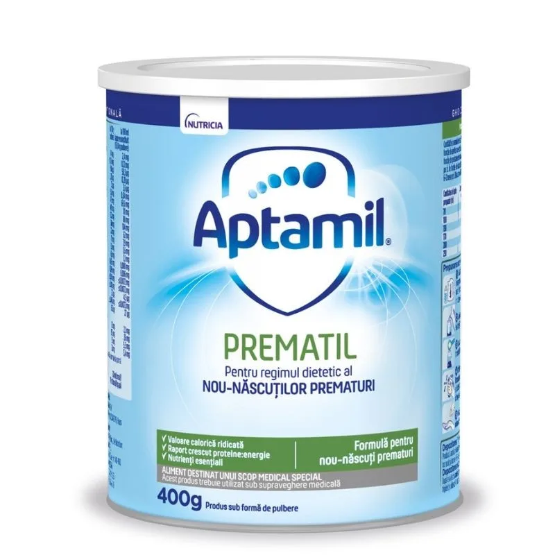 Lapte praf pentru prematuri Prematil, +0 luni, 400 g, Aptamil — preț și oferte
