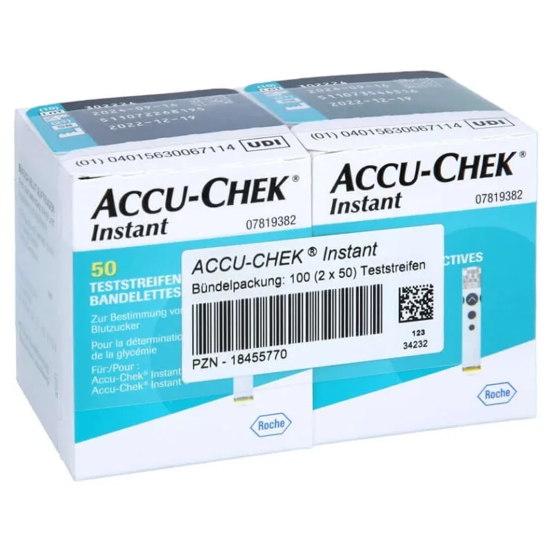 Accu-chek benzi de testare instantanee 2X50 buc — preț și oferte