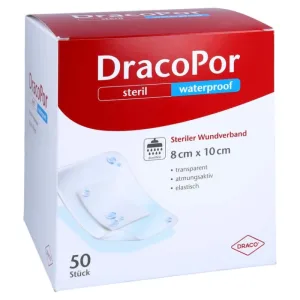 Dracopor Pansament impermeabil pentru răni 8x10 cm 50 buc