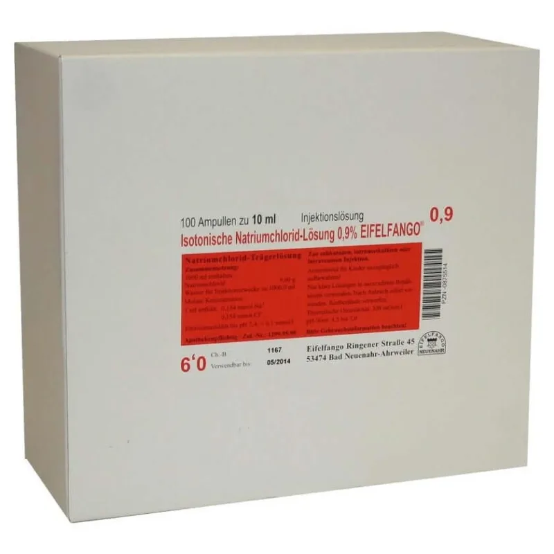 Soluție izotonică de NaCl 0,9% Eifelfango 100X10 ml — preț și oferte