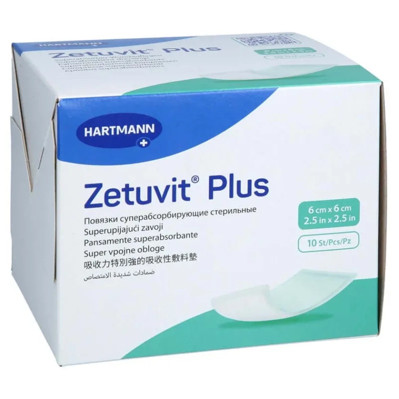 Zetuvit Plus compresă absorbantă extra-puternică sterilă 6x6 cm 10 buc. — preț și oferte