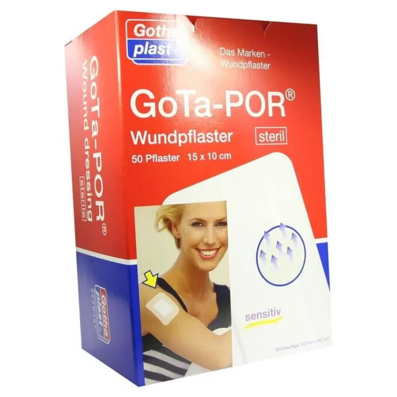 Gota-por Plasturi pentru plăgi sterile 100x150 mm 50 buc. — preț și oferte