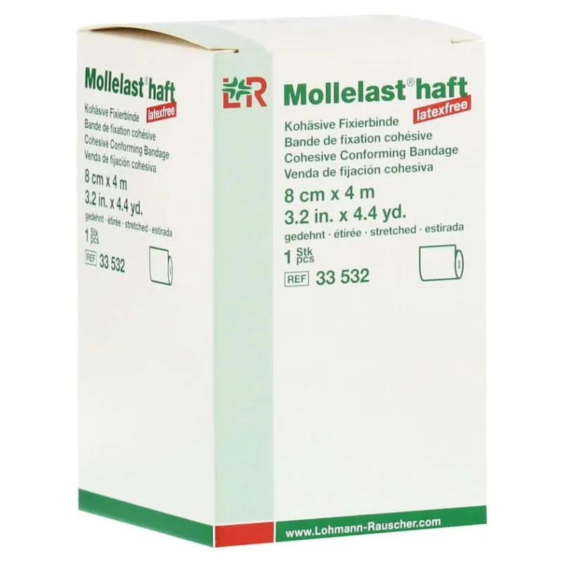Bandaj adeziv Mollelast fără latex 8 cmx4 m 1 buc — preț și oferte