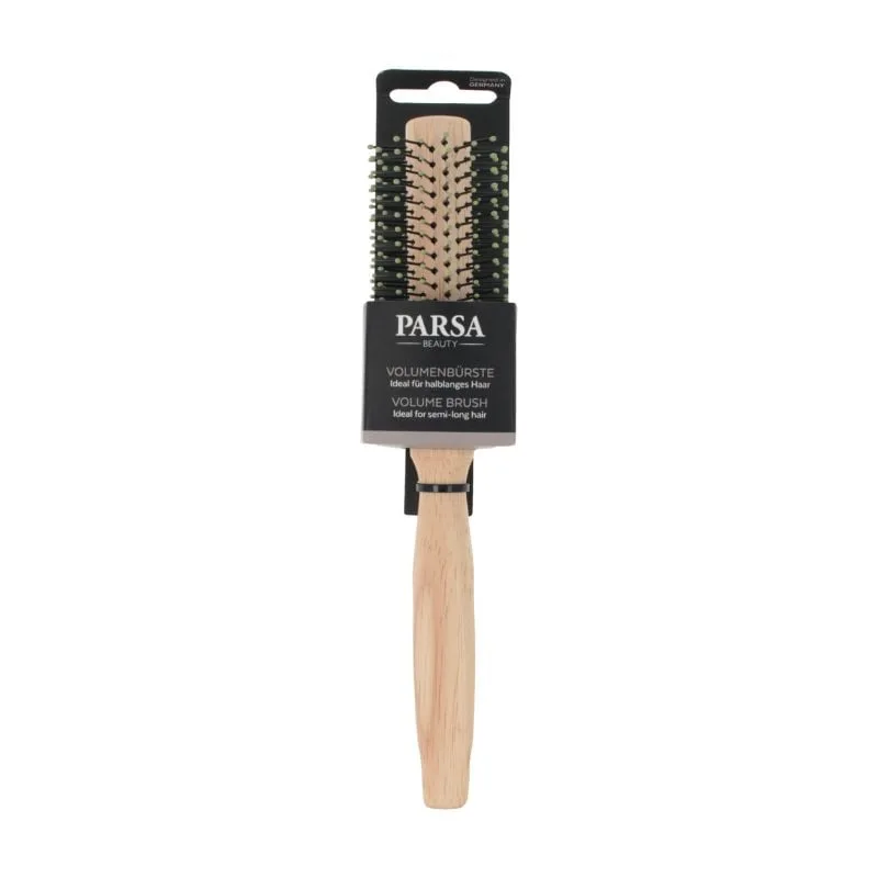 Perie de par rotunda din lemn si cauciuc, 19 mm, 1 bucata, Parsa — preț și oferte