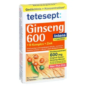 Tetesept Ginseng 600 comprimate filmate 30 capsule