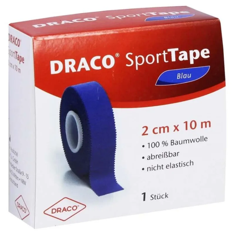Bandaj cu bandă Draco 2 cmx10 m albastru 1 buc — preț și oferte