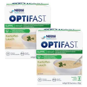 Optifast Supă de cartofi și praz pulbere 16X55 g