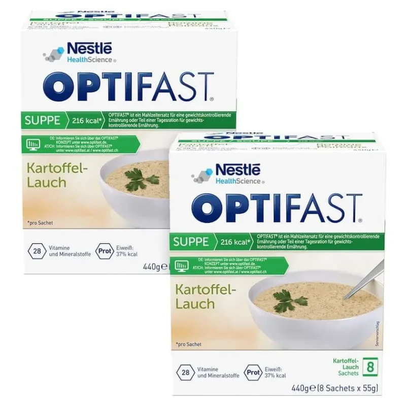 Optifast Supă de cartofi și praz pulbere 16X55 g — preț și oferte