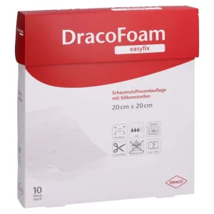 Dracofoam Easyfix pansament spumă 20x20 cm 10 buc.