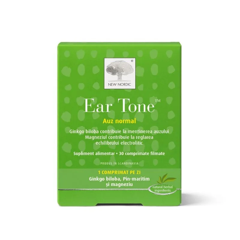 Ear Tone, 30 comprimate filmate, New Nordic — preț și oferte