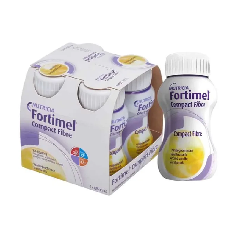 Fortimel Compact Fibre Drinking Nutrition Vanilie 4X125 ml — preț și oferte