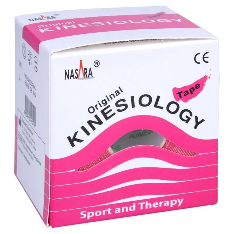 Banda kinesiologică Nasara 5 cmx5 m roz 1 buc — preț și oferte