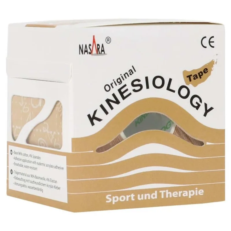 Banda kinesiologică Nasara 5 cmx5 m bej 1 buc — preț și oferte