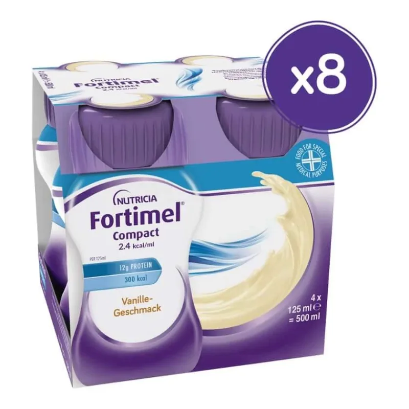 Fortimel Compact 2.4 aromă de vanilie 8X4X125 ml — preț și oferte