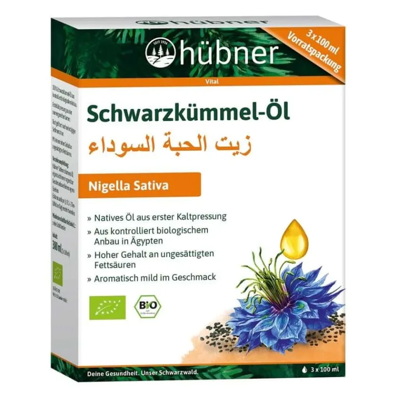 HÜbner Organic Black Cumin Seed Oil De-Öko-003 300 ml — preț și oferte