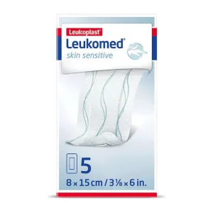 Leukomed piele sensibilă sterilă 8x15 cm 5 buc