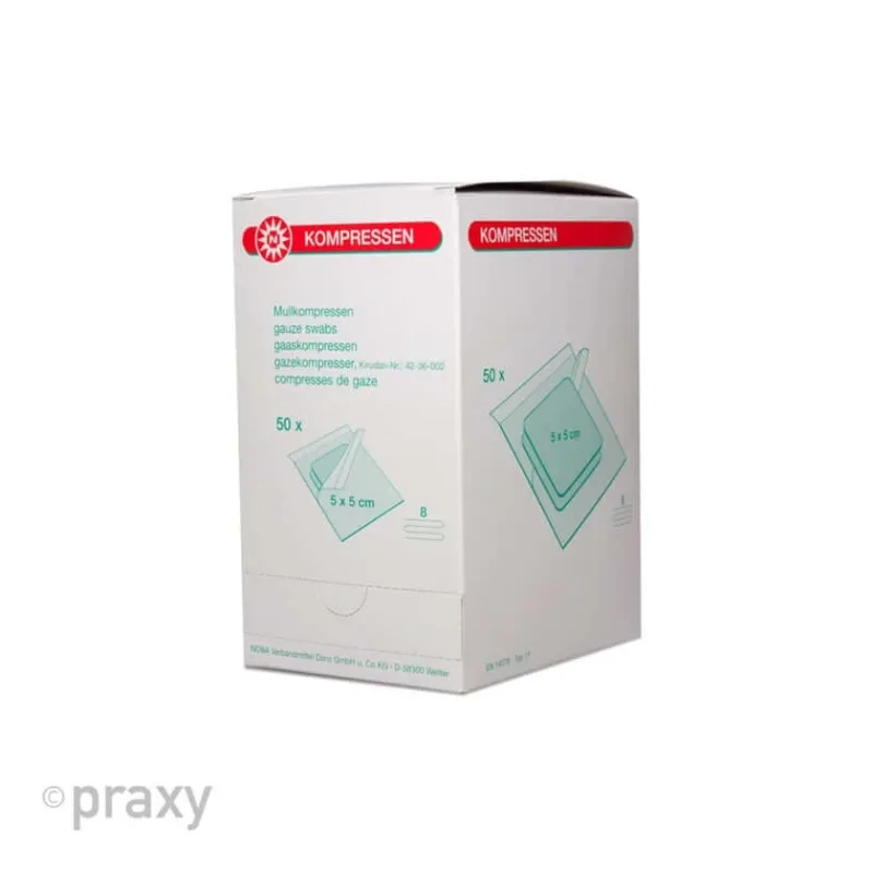 Noba compresă de tifon sterilă 8 ori 50 x 2 bucăți, 10 x 10 cm 50X2 bucăți — preț și oferte