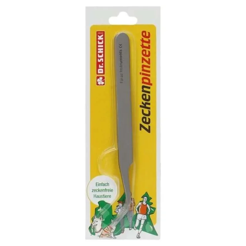 Pensetă pentru căpușe din oțel inoxidabil 12 cm curbată 1 buc — preț și oferte