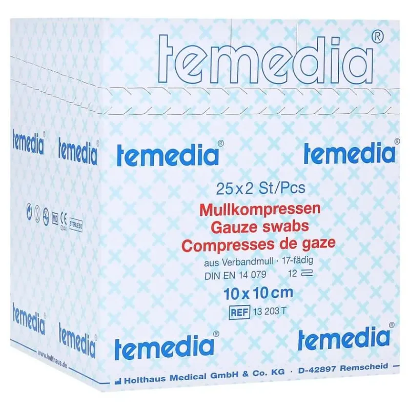 Comprese de tifon 10x10 cm sterile 12 ori 17 50 buc — preț și oferte