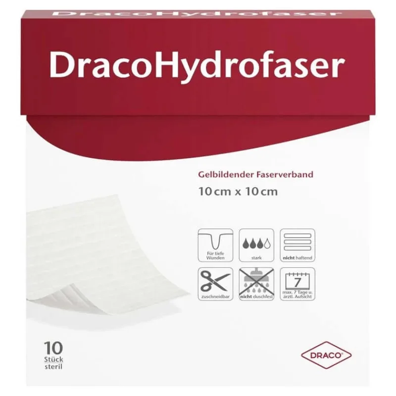 Dracohydrofibre 10x10 cm gel-forming Fa 10 buc — preț și oferte