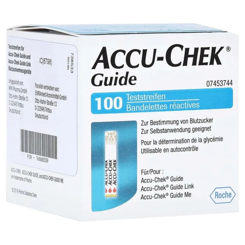 Accu-chek Guide benzi de testare (reimport) 100 buc — preț și oferte