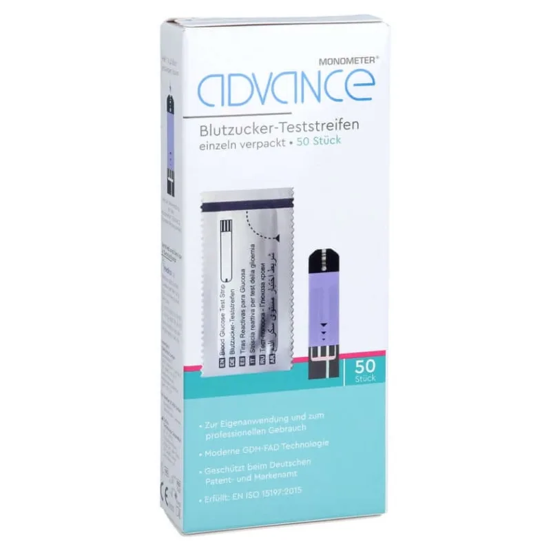 Advance Monometer Test de glucoză din sânge GDH 50X1 buc — preț și oferte
