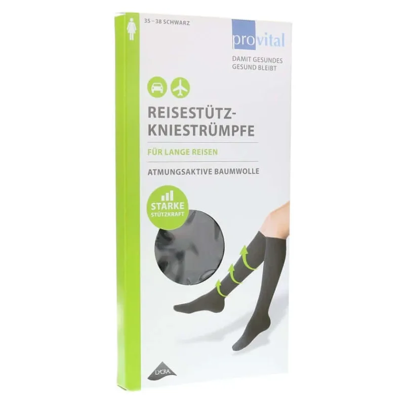 Provital călătorie șosete genunchi dimensiune 35-38 negru 2 buc — preț și oferte