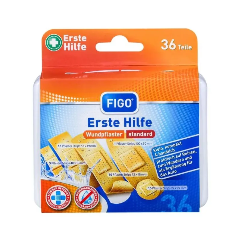 Cutie de prim ajutor Figo 36 bucăți 1 buc — preț și oferte