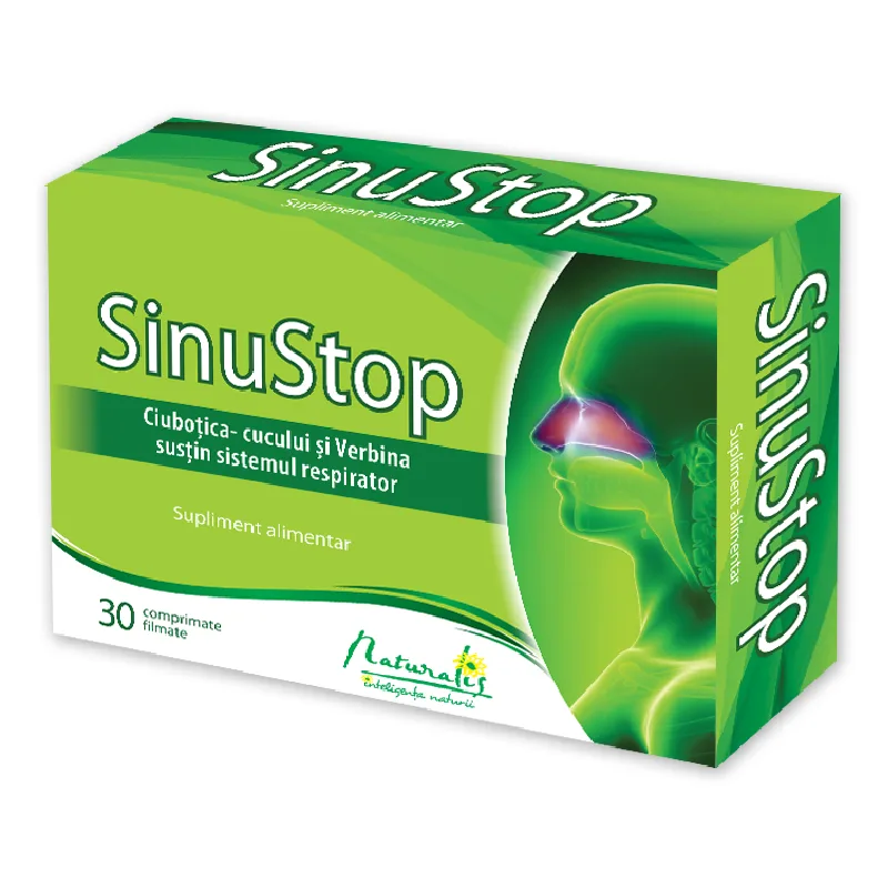 SinuStop, 30 comprimate filmate, Naturalis — preț și oferte