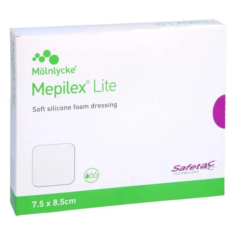 Pansament din spumă Mepilex Lite 7,5 x 8,5 cm, pachet de 5 bucăți — preț și oferte