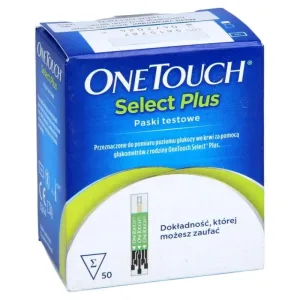 ONE Touch Select Plus – benzi de testare a glicemiei, 50 buc.
