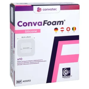 Bandaj din silicon Convafoam, 8 x 8 cm, 10 bucăți