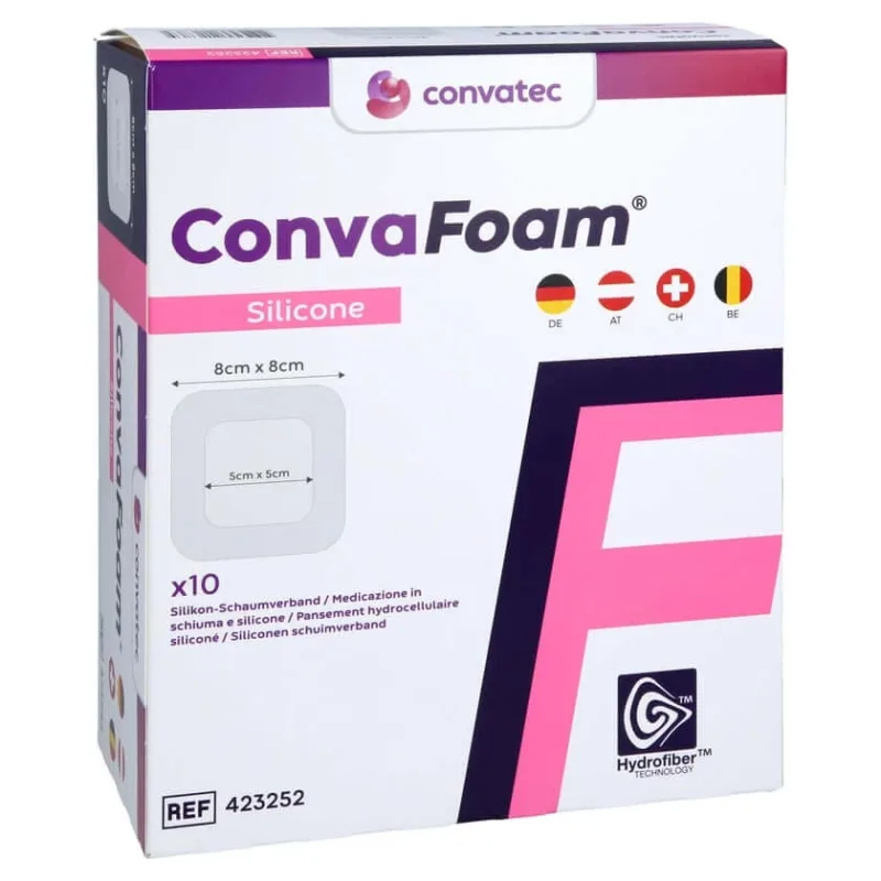 Bandaj din silicon Convafoam, 8 x 8 cm, 10 bucăți — preț și oferte