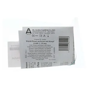 Pessar Arabin în formă de cub, perforat, 29 mm, mărimea 1, bucată